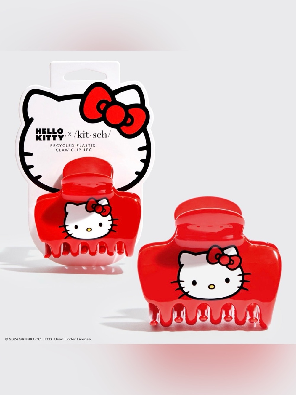 Hello Kitty Red Hair Claw Clip for Kids